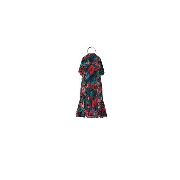 Jason Wu x RTR Blurred Floral Halter Dress Size 4 MSRP: $400 - Picture 1 of 8